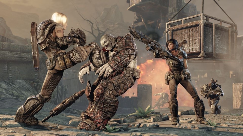 Eine Demo von Gears of War 3 steht zum Download bereit.