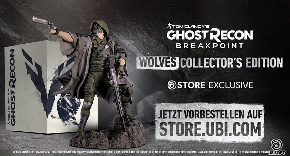 Die Wolves Collector's Edition von Ghost Recon: Breakpoint.