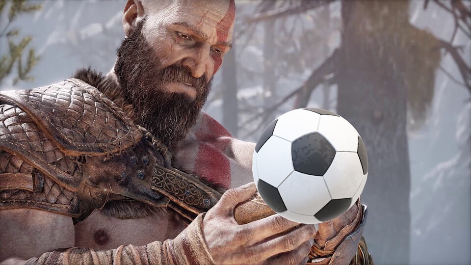 Kratos hat kein Händchen für Fußball. Darum wird in God of War auch anders gekämpft.