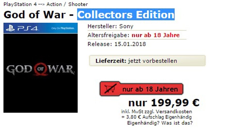 God of War (PS4) - Quelle: Spielegrotte.de