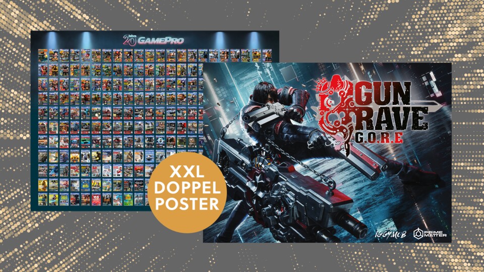 Auch dabei: Ein riesiges XXL Doppel-Poster. Wahlweise mit allen GamePro-Covern oder coolem Gungrave Artwork.