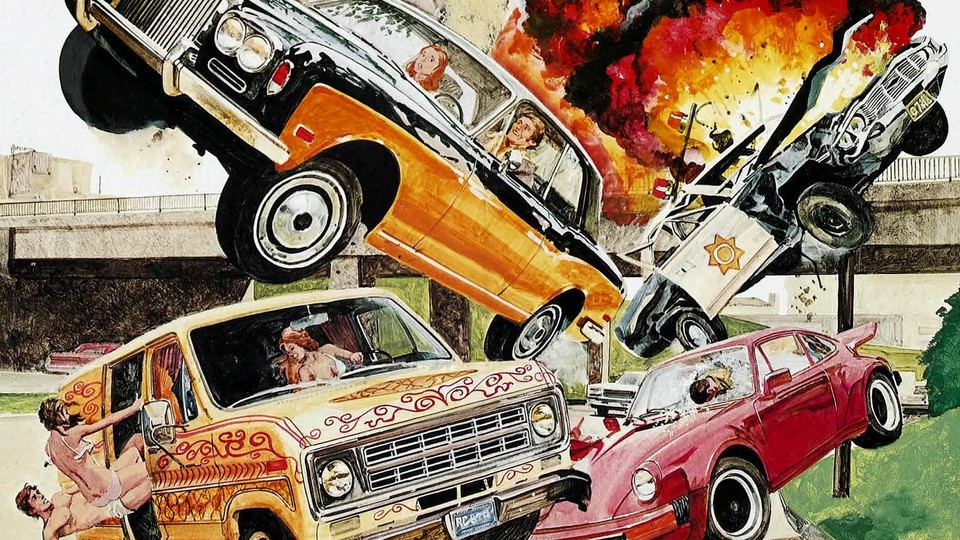 Der Film Grand Theft Auto (1977) hat mit den Spielen überhaupt gar nichts am Hut und diente noch nicht einmal als Inspiration.