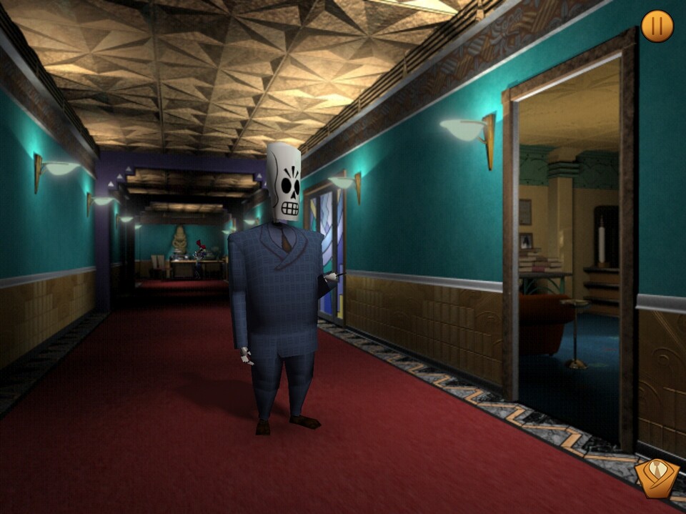 So sieht die HD-Version von Grim Fandango aus. Die Unterschiede zum Original sind marginal.