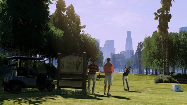 Bereits im Trailer zu GTA 5 sehen wir einen Golfplatz. Ob wir komplette Runden spielen dürfen ist noch unbekannt.