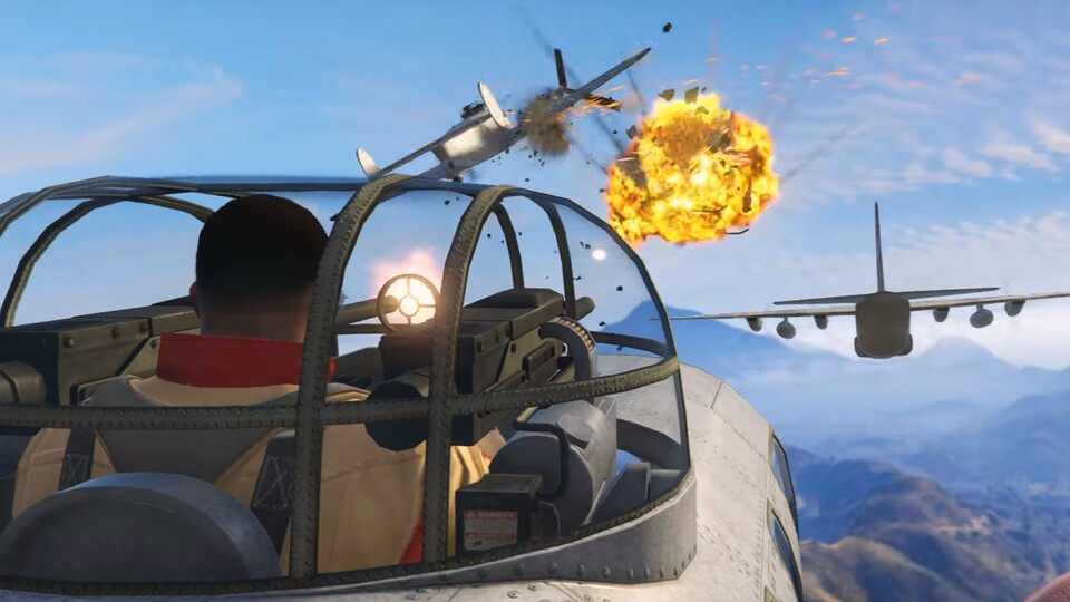GTA Online - Gameplay-Trailer zeigt rasante Luftkämpfe aus dem +quot;Smugglers Run+quot;-Update