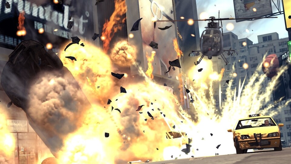 GTA: The Ballad of Gay Tony: Die Missionen enden nicht selten in einer riesigen Explosion.