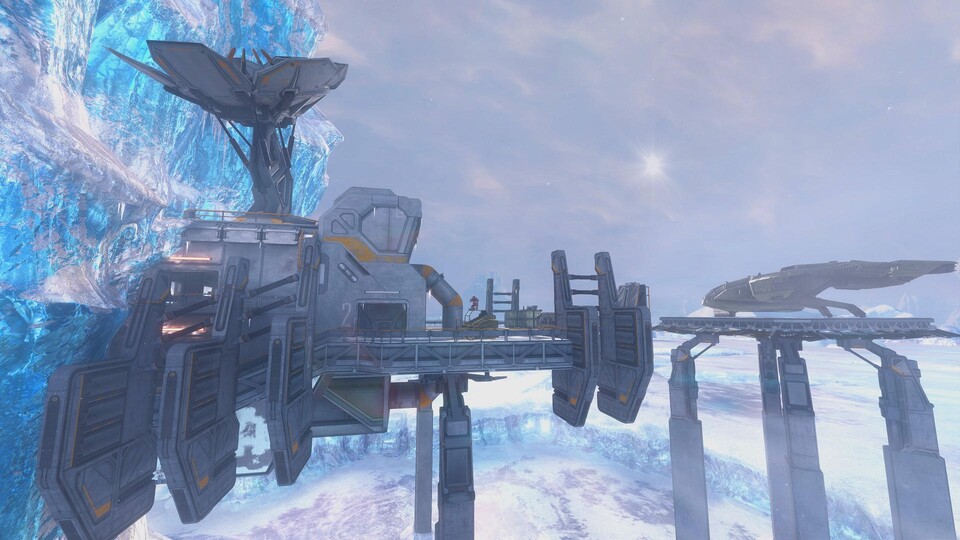 Und so schaut die neue Halo 3-Map &quot;Wasserfall&quot; aus. 