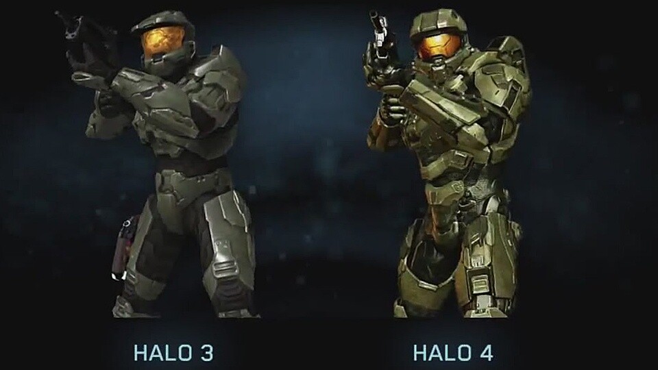 Im Vergleich: Der Halo-3-Master-Chief gegen die Neuauflage aus Halo 4.