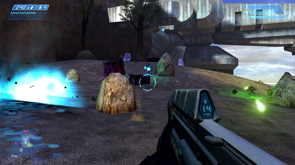 Die nahezu identische Stelle im Original-Halo 1...