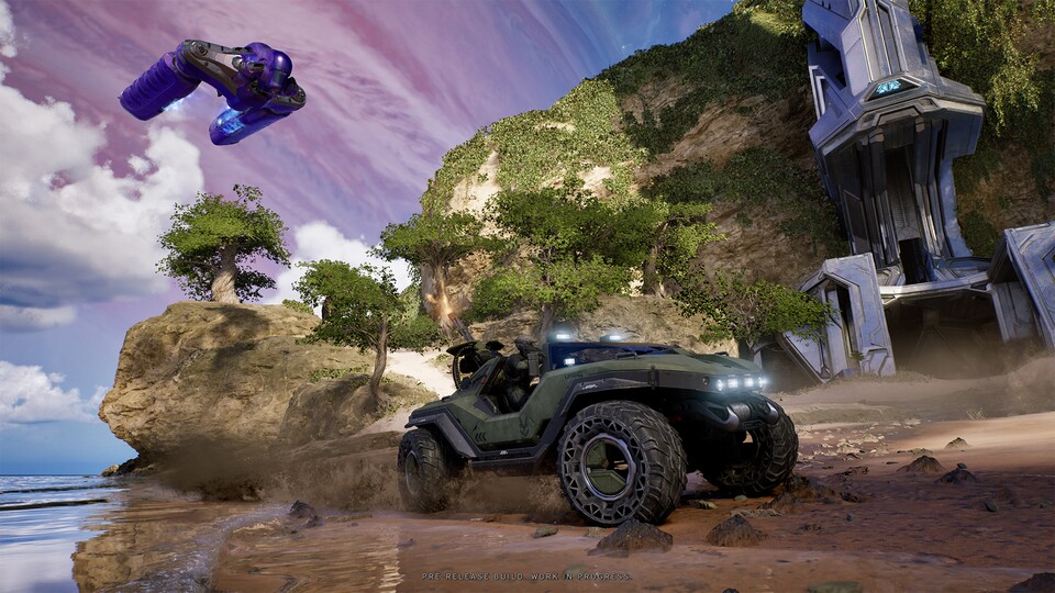 Der Warthog-Jeep ist natürlich auch wieder mit am Start und bietet Platz für einen Beifahrer sowie einen Bordschützen.