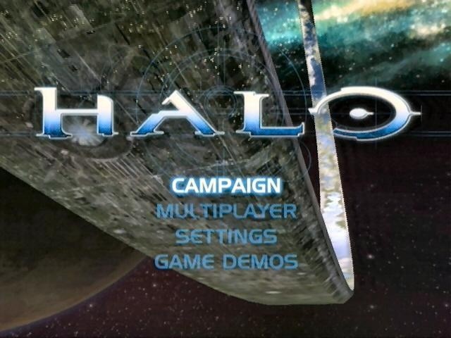 Startbildschirm von Halo: Kampf um die Zukunft.
