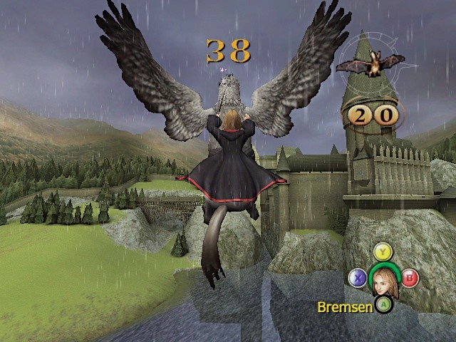 Mit Seidenschnabel könnt ihr Hogwarts aus der Luft erkunden. Screen: Xbox
