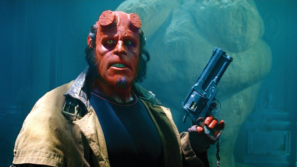 Ron Perlman als Hellboy in der Verfilmung von Guillermo del Toro.