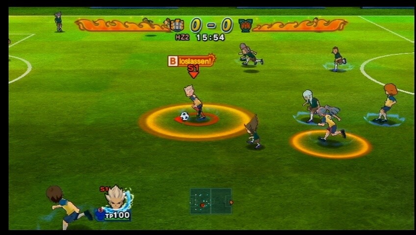 Die Laufanimationen der Kicker in Inazuma Eleven Strikers wirken abgehackt und unrund.