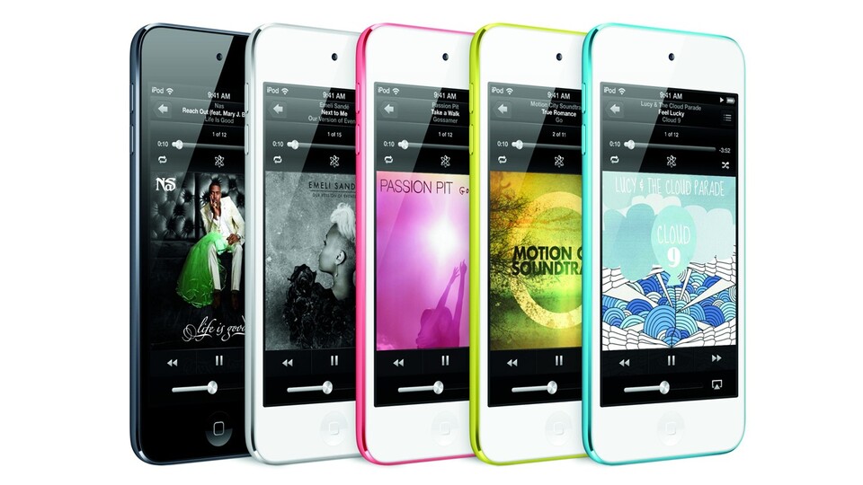 Den iPod Touch gibt es in fünf Farben.