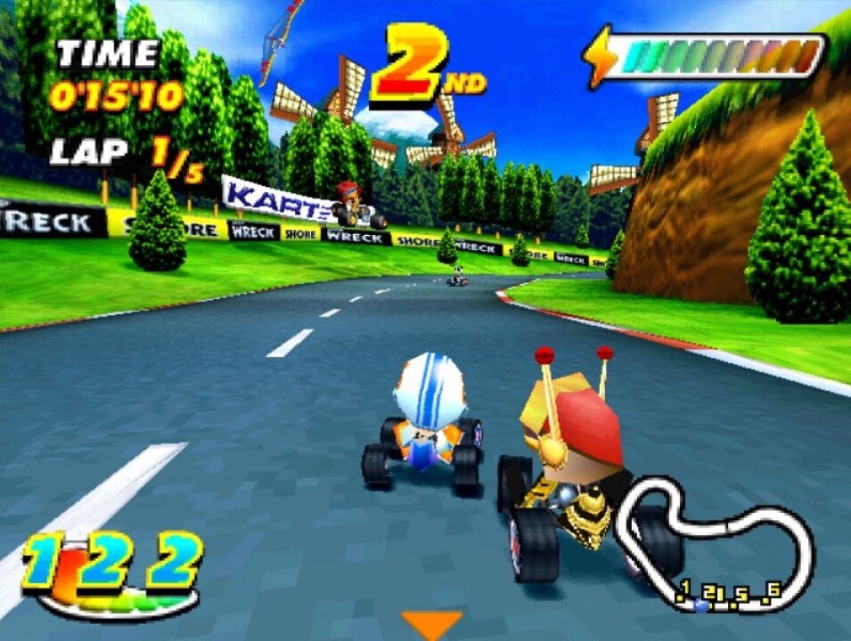 Die erste PlayStation hat viele Fun- bzw. Kart Racer, zum Beispiel das hervorragende Speed Freaks (1999).