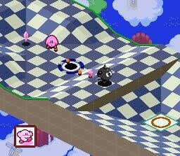 Kirbys Dream Course ist sowohl hinsichtlich des Spielprinzips als auch hinsichtlich der Perspektive ein ungewöhnliches Kirby-Spiel.