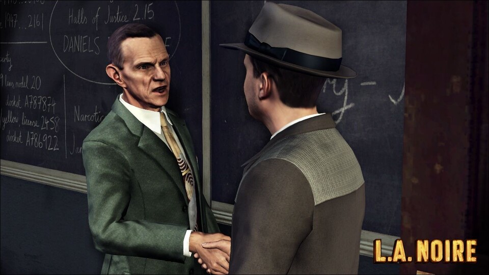 Konversationen sind das zentrale Spielelement in L.A. Noire. : Konversationen sind das zentrale Spielelement in L.A. Noire.