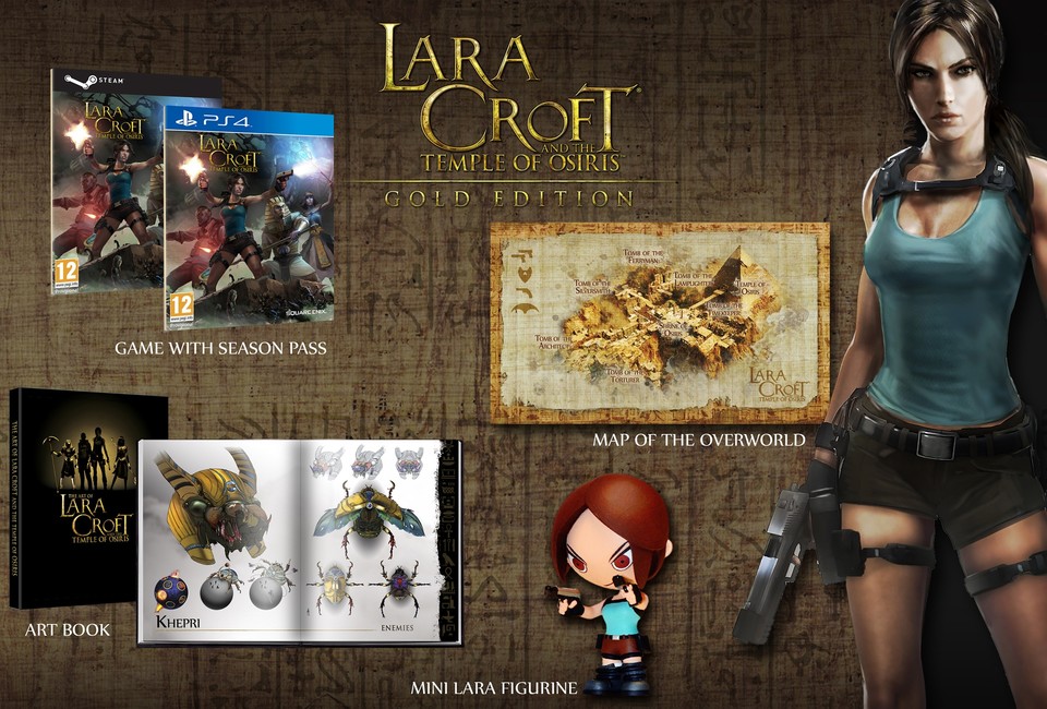 Lara Croft and the Temple of Osiris kommt auch als Gold Edition mit einigen Extras.