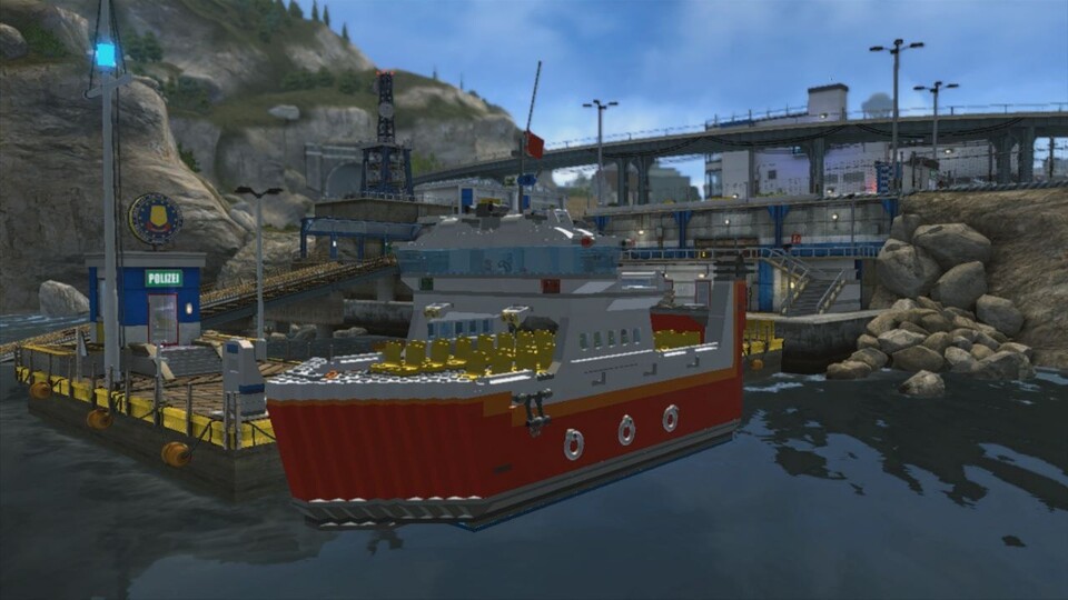 Die Fähre auf die Gefängnisinsel ist einer der Superbauten im Spiel.
