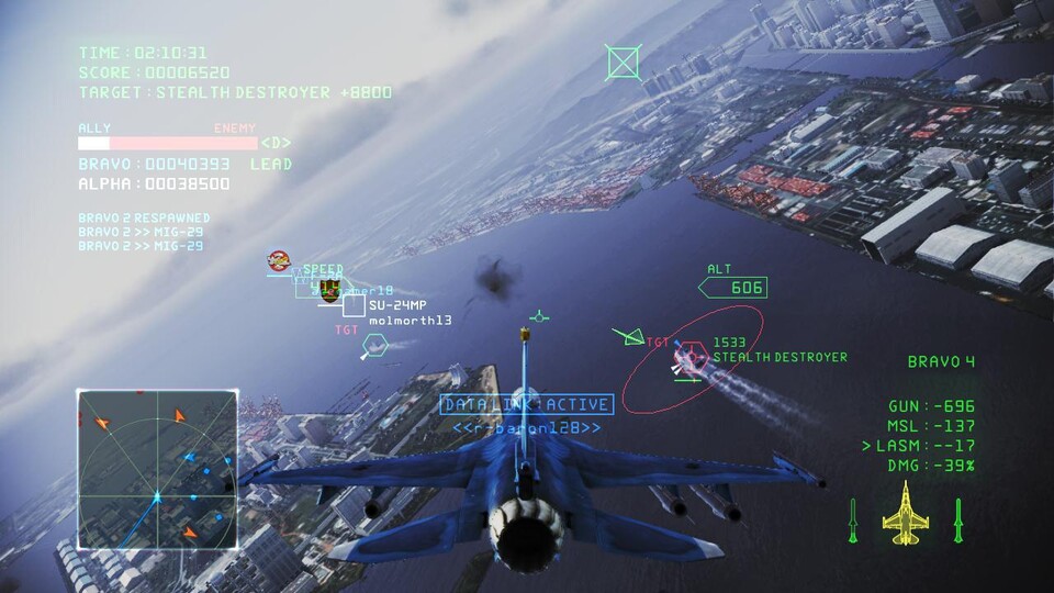 Bandai Namco beackert mit Titeln wie Ace Combat Infinity das Free2Play-Feld besonders stark.