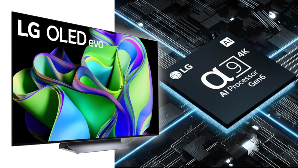 Neben dem OLED-Display sorgt auch der starke Prozessor beim LG OLED C31 für hohe Bildqualität.