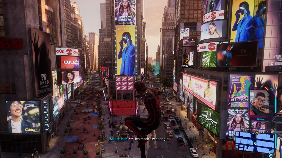 Das Schwingen durch NYC macht in Marvel’s Spider-Man 2 dank DualSense-Features sogar noch mehr Spaß also im Vorgänger.