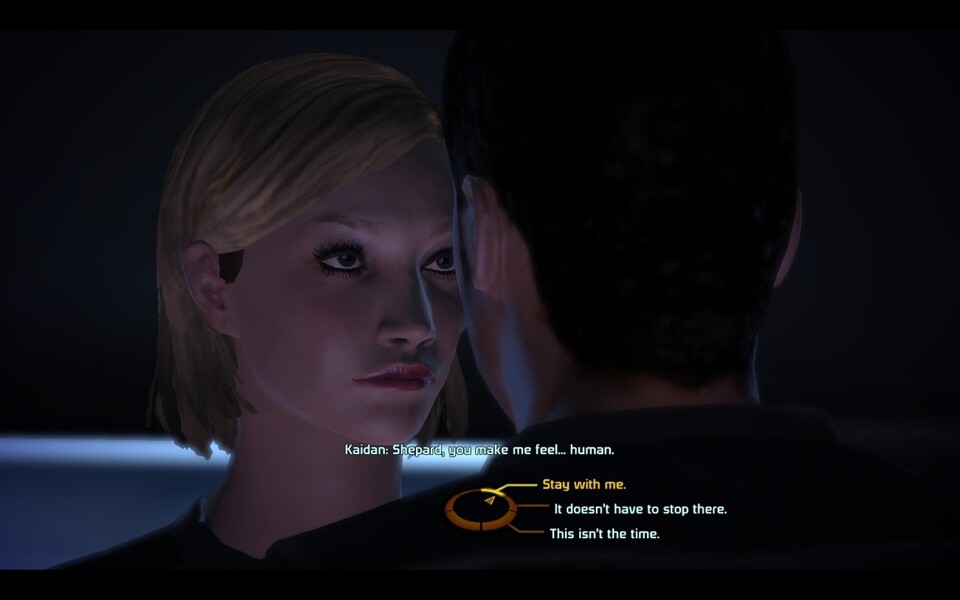 Lief in Mass Effect was zwischen euch und einem Besatzungsmitglied der Normandy?