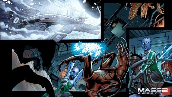 Im animierten Comic wird die Vorgeschichte von Mass Effect 2 erzählt.