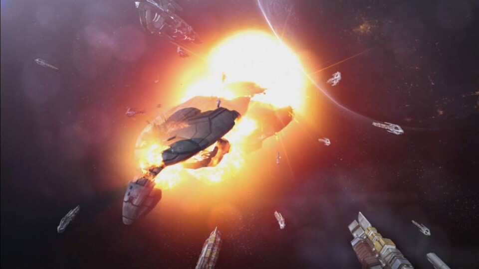 90 Minuten an gerenderten Zwischensequenzen versetzen den Spieler direkt ins Mass-Effect-Universum.