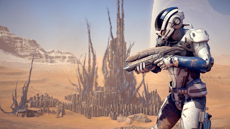 Im Multiplayer von Mass Effect: Andromeda tretet ihr kooperativ gegen Gegnerwellen an.