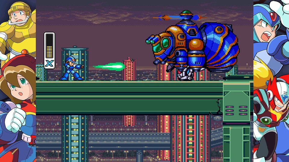 Nicht nur sind die Spiele der Mega Man X Legacy Collection technisch aufwendiger, ihr spielt auch den fortschrittlicheren Roboter.