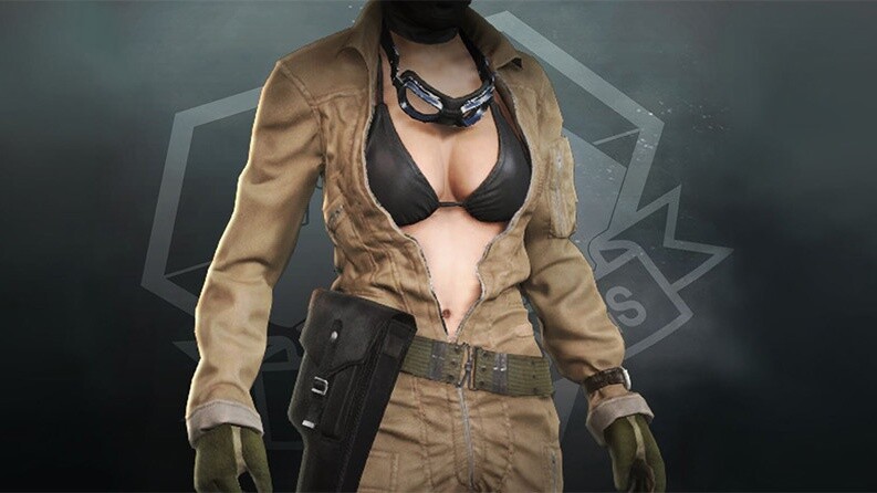 Ein neuer DLC-Overall für Metal Gear Solid 5: The Phantom Pain lässt sich soweit öffnen, dass der Trägerin ein »taktischer Vorteil« entsteht. 
