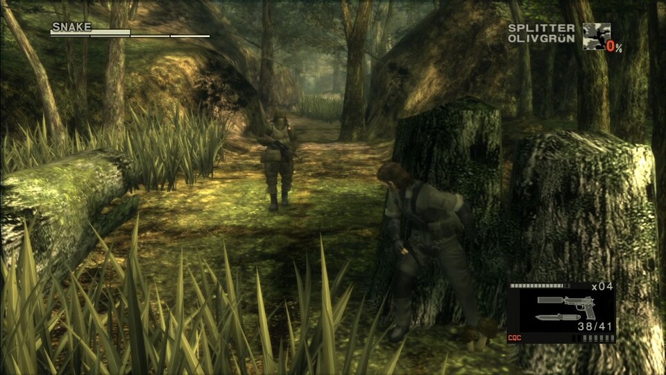 Der Dschungel aus Metal Gear Solid: Snake Eater wirkt auch im HD-Remake stimmig, über weite Teile aber leblos. Am gelungenen Grafikstil ändert das nichts.
