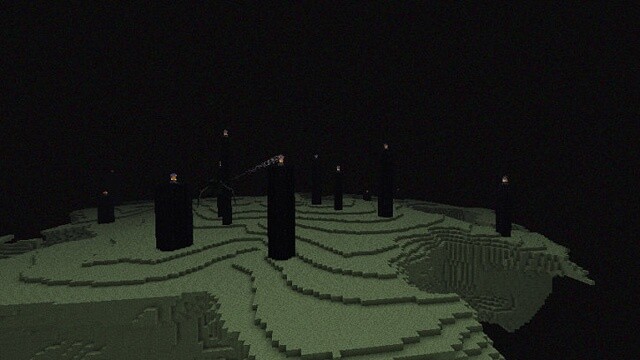 »Das Ende« ist neben dem Nether die dritte Dimension in der Minecraft-Welt und die Heimat des Enderdrachen.