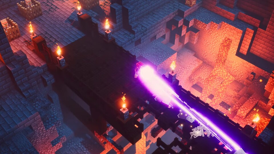 Minecraft Dungeons - Klötzchen-Diablo im Ankündigungs-Trailer