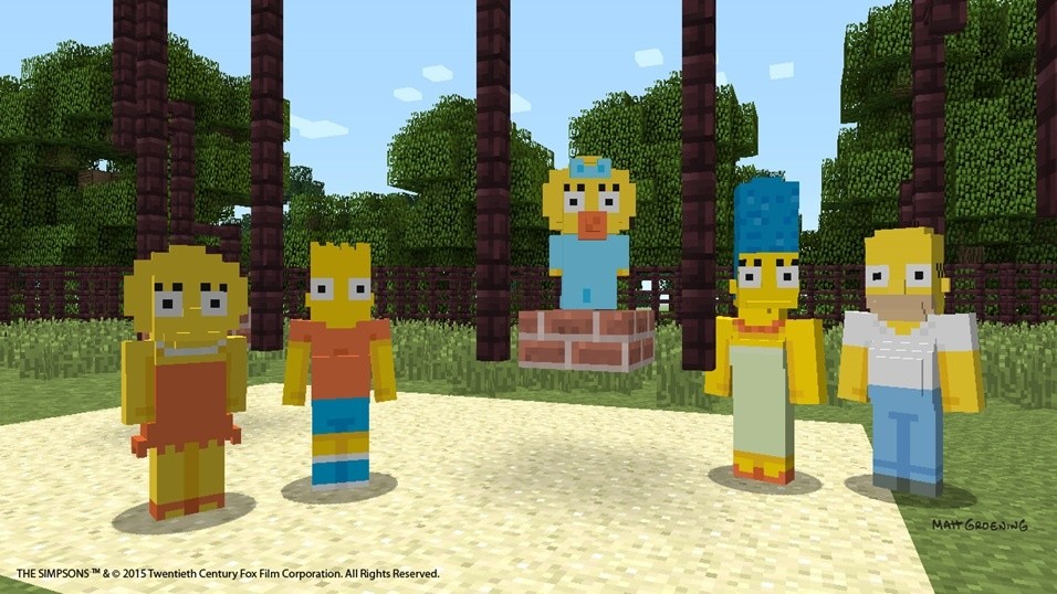 Minecraft bekommt Ende Februar 2015 ein Simpsons-Skin-Pack - allerdings zunächst nur auf der Xbox One und der Xbox 360.