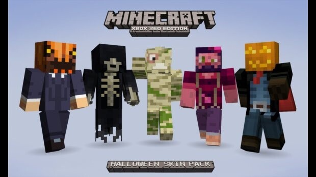 Das »Halloween Skin Pack« für Minecraft Xbox 360 Edition erscheint am 26. Oktober 2012.