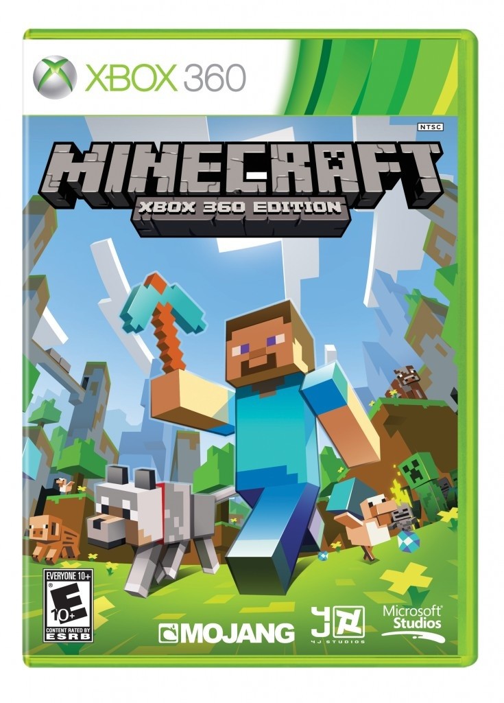 Die Retail-Version von Minecraft: Xbox 360 Edition.