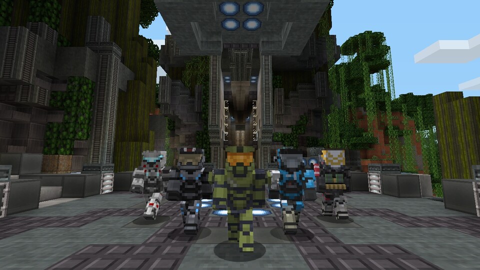 Am 28. Mai 2014 erscheint das »Halo Mash-up«-Pack für das Sandbox-Spiel Minecraft: Xbox 360 Edition 