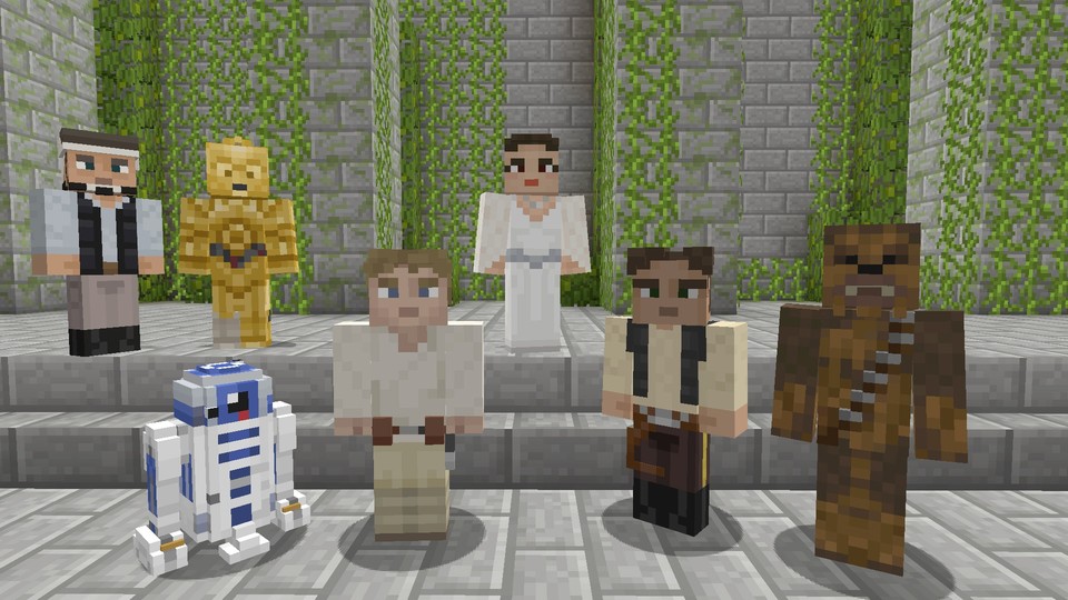 Für die Xbox-Versionen von Minecraft gibt es jetzt das »Star Wars Classic Skin Pack«