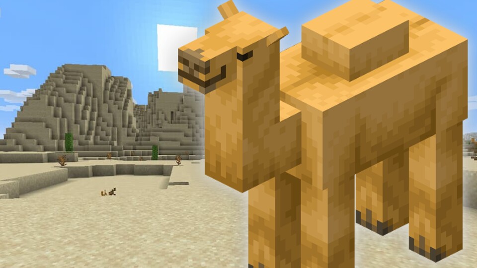 Dieses niedliche Kamel kannst du jetzt in Minecraft reiten.