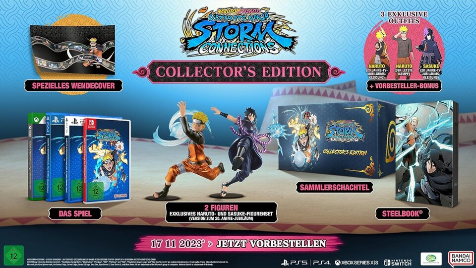 Die Collectors Edition von Naruto X Boruto: Ultimate Ninja Storm Connections hat noch mehr zu bieten als nur die beiden Figuren.
