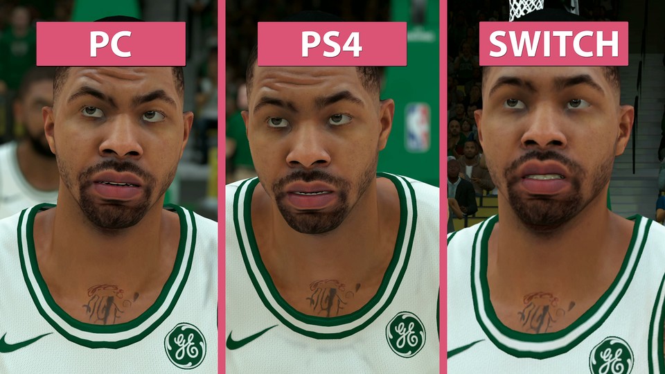 NBA 2K18 - Nintendo Switch vs PS4 und PC im Grafikvergleich