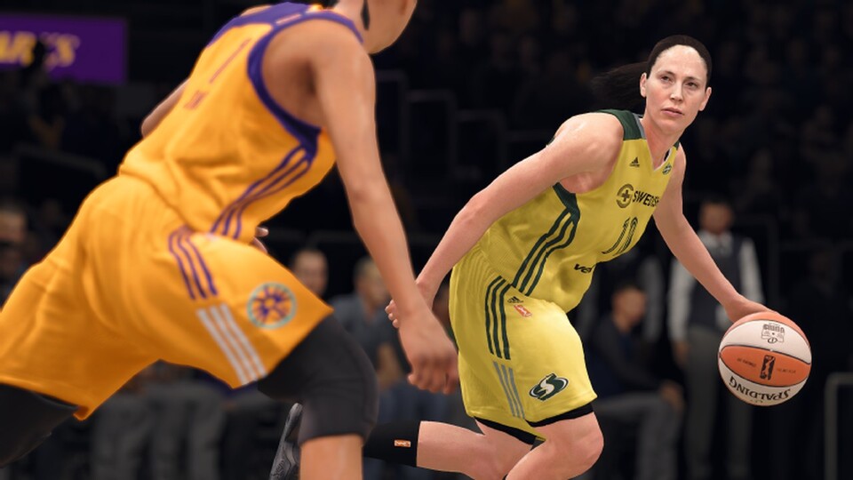 Erstmals in der NBA-Live-Serie könnt ihr auch mit Frauen auf den virtuellen Court gehen.