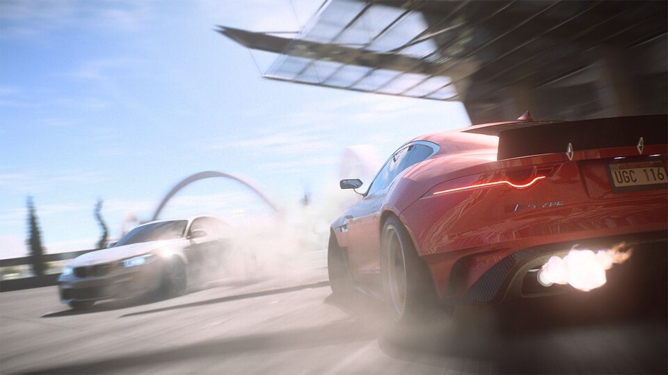 Anders als der Vorgänger hat Need for Speed: Payback einen Tageszyklus. Wir dürfen diesmal also auch fahren, wenn die Sonne scheint.