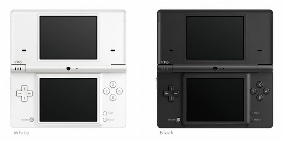 Die zwei Modelle des Nintendo DSi in schlichtem Schwarz und Weiß.