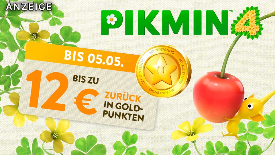 Im Nintendo eShop könnt ihr euch mit Pikmin 4 jetzt eines der besten Switch-Spiele des letzten Jahres kaufen und 12 Euro in Goldpunkten zurückbekommen.