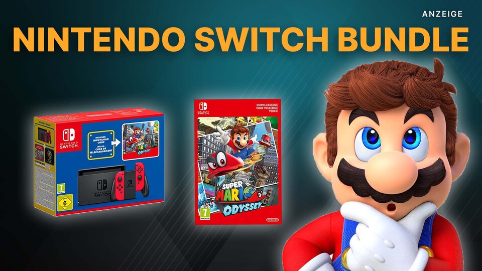 Da kommt Mario ins Nachdenken: Wie kann es nur sein, dass es das Nintendo Switch Bundle samt Mario Spiel aktuell so günstig gibt?