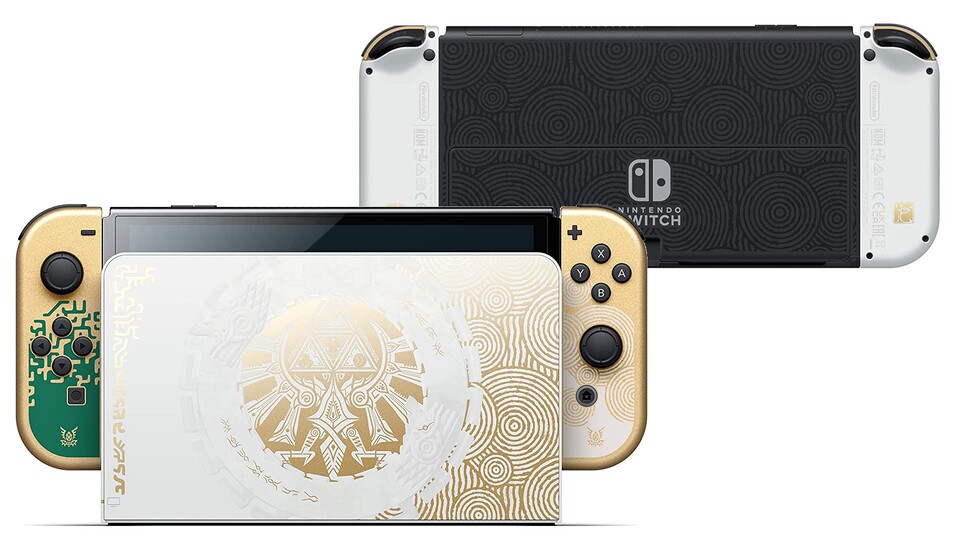 Die Nintendo Switch könnte eine neue Docking Station bekommen (hier seht ihr die Zelda TotK- und OLED-Edition).